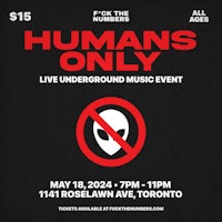 humans only live underground music event