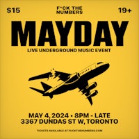 a poster for mayday live underground music event